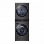 LG Torre Lavadora / Secadora a Gas WK25BS6 Negro con 6 Programas 50lb