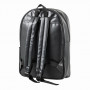 Hedgehog Brand Mochila Cuero Negro para Laptop de 15"