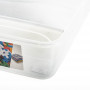 Caja Organizadora Plástica Clear 19L con Tapa