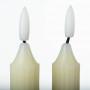 Juego de 2 Velas LED Beige para Candelabro