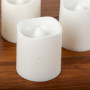 Juego de 4 Velas LED Blanco para Votiva