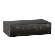 Scotton Spa Caja Regalo Rectangular Estrellas Negro