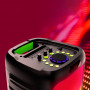 Klip Parlante para Fiesta KLS-652 Negro con Luz LED, Micrófono y Bluetooth 100W