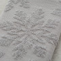 Haus Toalla para Manos Copos Jacquard Gris 100x50cm 100% Algodón