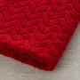 Haus Toalla para Manos Trenza Jacquard Rojo 100x50cm 100% Algodón