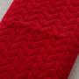 Haus Toalla para Manos Trenza Jacquard Rojo 100x50cm 100% Algodón