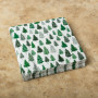 Juego de 20 Servilleta Lunch Árbol Nordic Forest Blanco / Verde 33x33cm