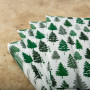 Juego de 20 Servilleta Lunch Árbol Nordic Forest Blanco / Verde 33x33cm