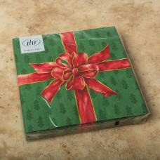 Juego de 20 Servilletas Lunch Christmas Bow 33x33cm