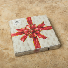 Juego de 20 Servilletas Lunch Christmas Bow 33x33cm