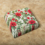 Juego de 20 Servilletas Lunch Christmas Flowers Beige 33x33cm