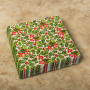 Juego de 20 Servilletas Lunch Berry Holly Verde 33x33cm