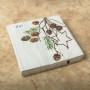 Juego de 20 Servilletas Lunch Pinecone Laurenz Blanco 33x33cm