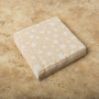 Juego de 20 Servilletas Lunch Estrella Starry Sky Taupe / Blanco 33x33cm