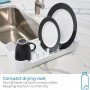 Interdesign Escurridor Pequeño para Platos Blanco Sink de Plástico