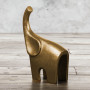 Haus Figura Elefante Pequeño Dorado de Aluminio