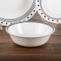 Corelle Vajilla Redonda City Block 12 Piezas Blanco / Negro