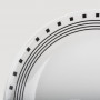 Corelle Vajilla Redonda City Block 12 Piezas Blanco / Negro