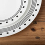 Corelle Vajilla Redonda City Block 12 Piezas Blanco / Negro