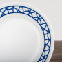 Corelle Vajilla Redonda Cobalt Circles 12 Piezas Blanco / Azul