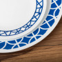 Corelle Vajilla Redonda Cobalt Circles 12 Piezas Blanco / Azul