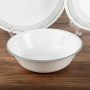 Corelle Vajilla Redonda Mystic Gray 12 Piezas Blanco / Gris