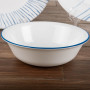 Corelle Vajilla Redondo Botanical Stripe 12 Piezas Blanco / Azul