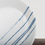 Corelle Vajilla Redondo Botanical Stripe 12 Piezas Blanco / Azul