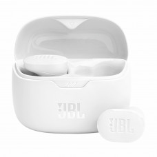 JBL Audífono Bluetooth In Ear Wafe Flex con Caja 32 Horas Blanco