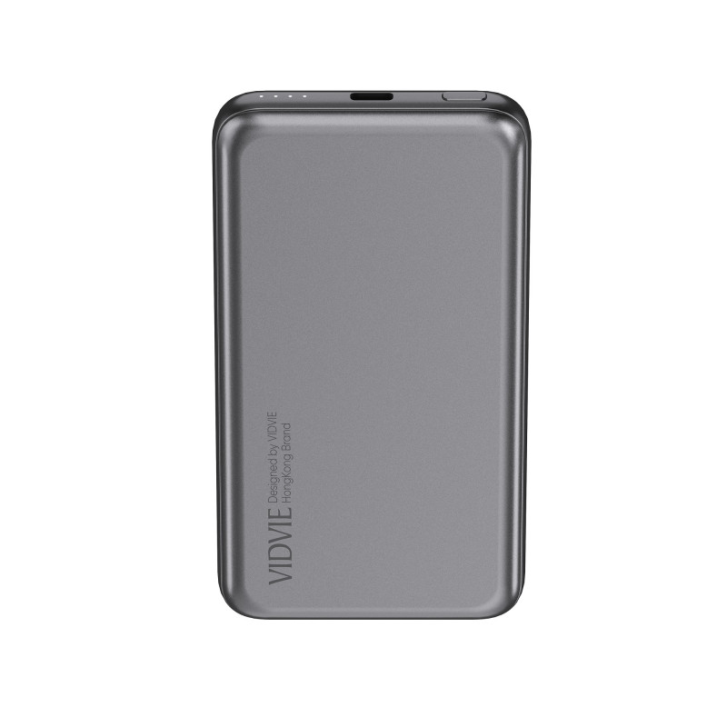 Vidvie Banco de Energía Litio con Carga Rápida 10000mAh USB-C Silver 20W