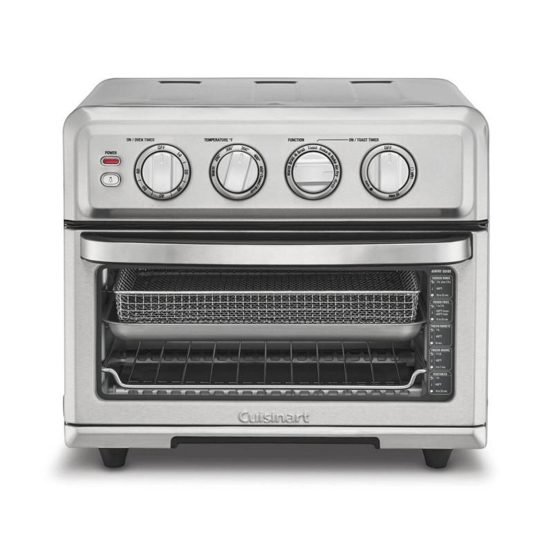 Cuisinart Horno Tostador con Freidora de Aire, Perillas y Grill 6 Niveles 1800W