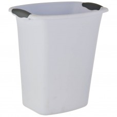  Basurero oscilante con tapa, para baño, cocina, hogar y  oficina, papelera de reciclaje (color blanco, tamaño: 12 litros) : Hogar y  Cocina