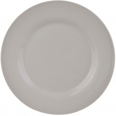 Plato para ensalada de porcelana Borde Líneas Horizontales