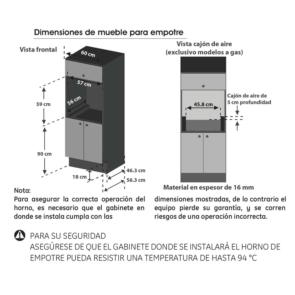 Horno combi empotrable 60 cm Acero Inoxidable vidrio Negro GE Profile -  FCEGEP0441A2IN