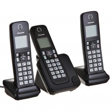 Teléfono inalámbrico con 3 auriculares, bloqueo de llamadas y sistema DECT KX-TGC353LAB Panasonic