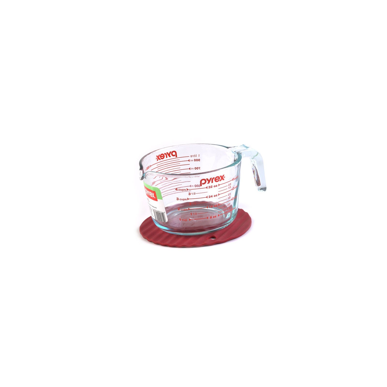 Jarra Medidora Vidrio 2 Litros Pyrex Horno Tapa Microondas